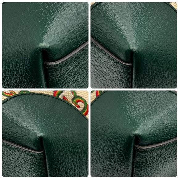 GUCCI Green Leather Tote Bag - Picture 4 of 9